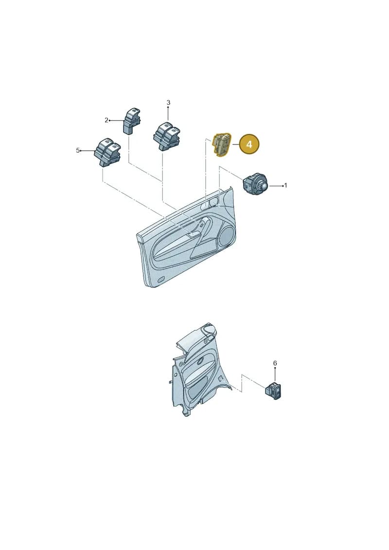 5C5962126WHS — Volkswagen Beetle Cabriolet (2016-2019) diagram 716959050, position 4