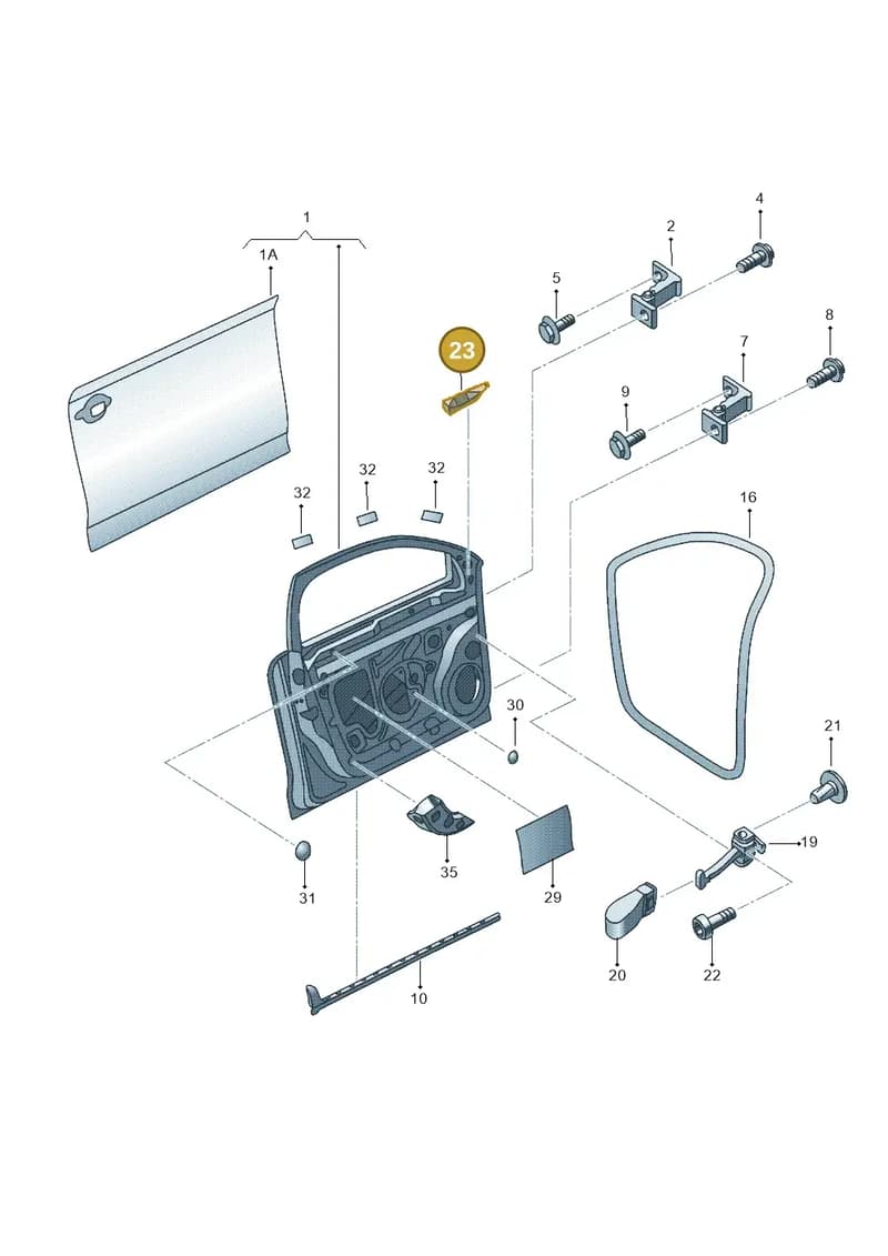 5C6868760A — Volkswagen Jetta 2.0 (2015-2015) diagram 692831000, position 23
