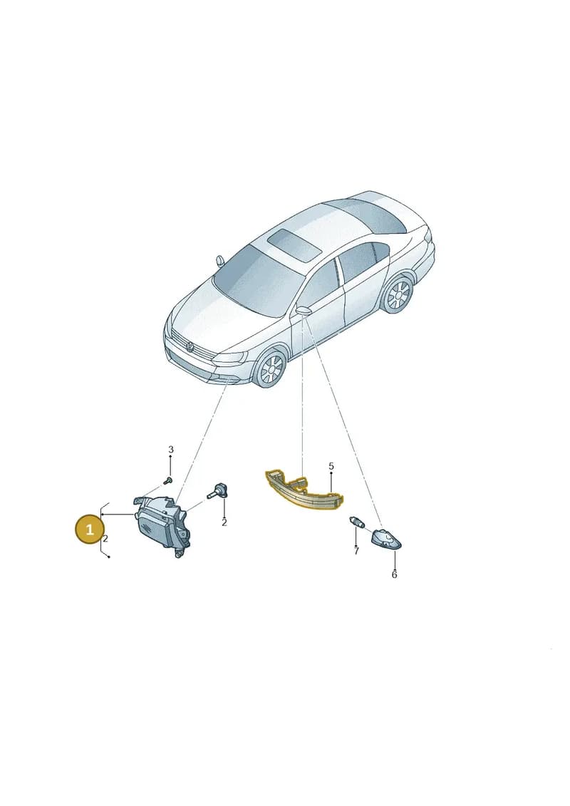 5C7941699R — Volkswagen Jetta (2014-2017) diagram 789941400, position 1