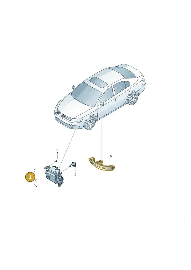5C7941699R — Volkswagen Jetta (2014-2018) diagram 854941400, position 1