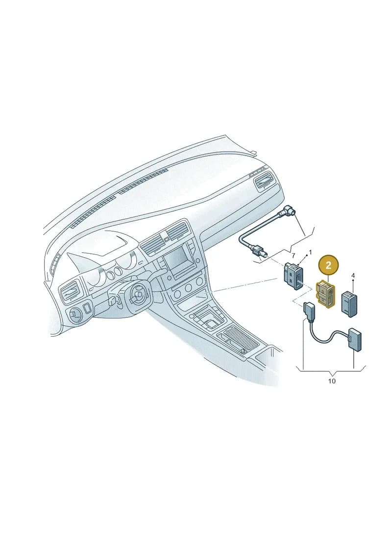 5G0035222D — Volkswagen Golf 1.4 BlueMotion (2014-2017) diagram 781035780, position 2