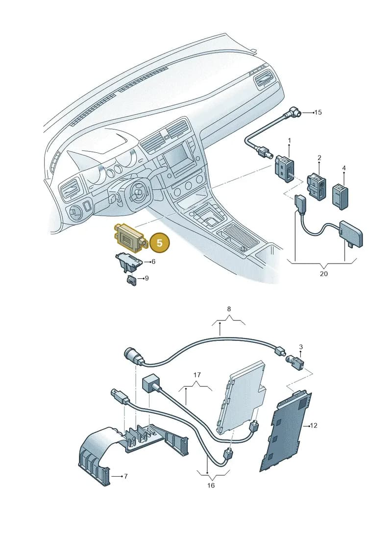 5G0035953A — Volkswagen e-Golf (2014-2021) diagram 746035780, position 5