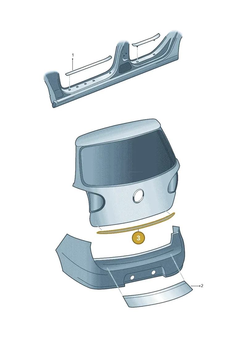5G0071360 — Volkswagen Golf 1.4 BlueMotion (2014-2017) diagram 420061700, position 3