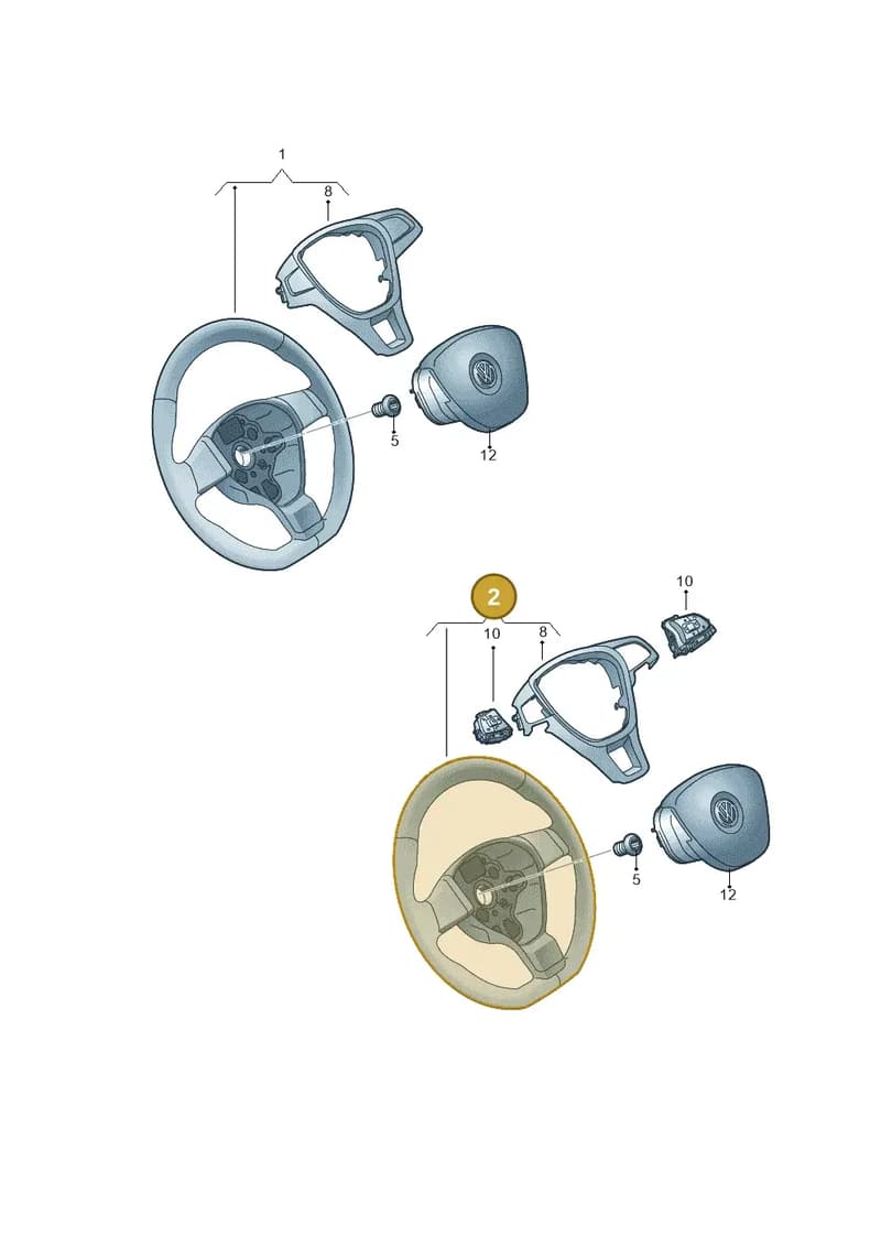 5G0419091FEGDW — Volkswagen Arteon (2017-2023) diagram 774419200, position 2