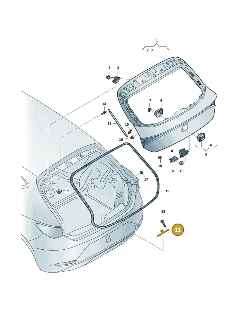 5G0827517G — SEAT Leon (2019-) diagram 5fn827000, position 11
