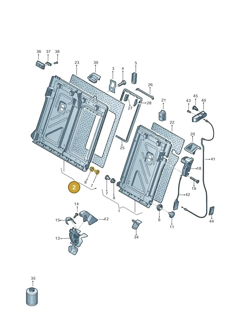 5G0885502AKCA9 — SEAT Ateca Style (2016-) diagram 763885700, position 2