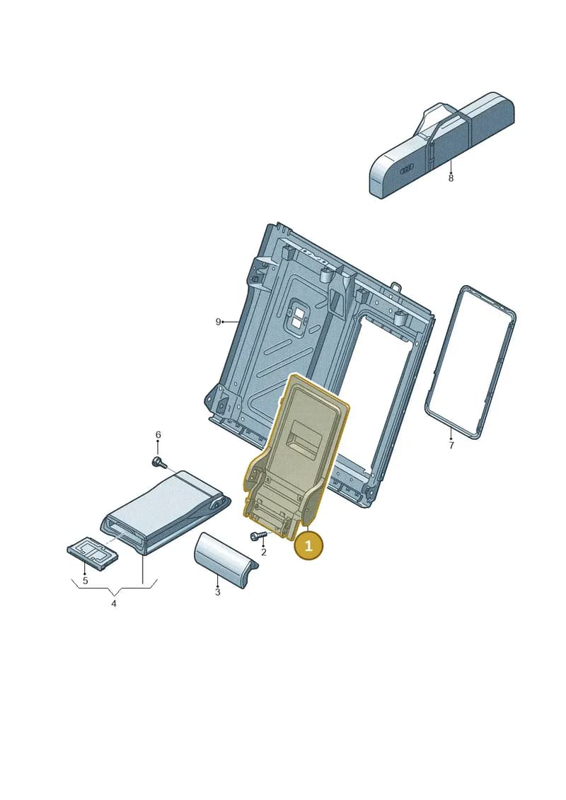 5G0885961E9B9 — Audi RS3 Limousine (2017-2020) diagram 745885750, position 1