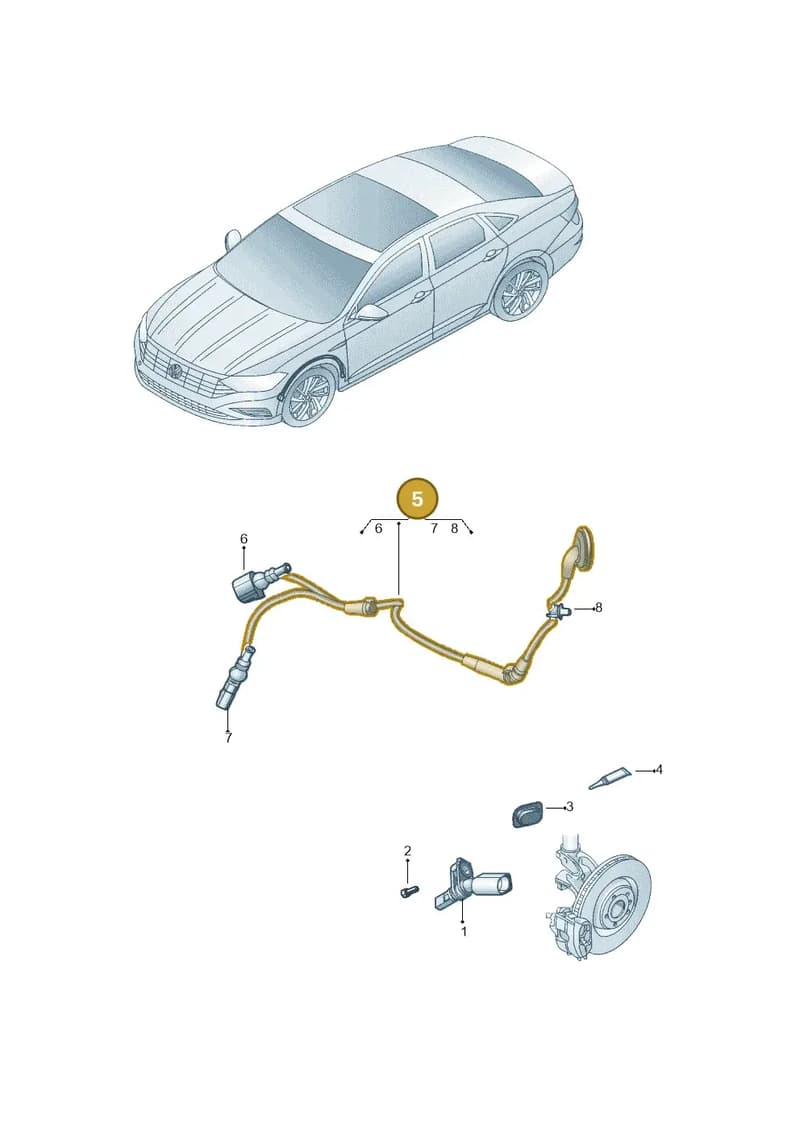 5G0927902AJ — Volkswagen Jetta 1.4 (2017-2024) diagram 431927000, position 5