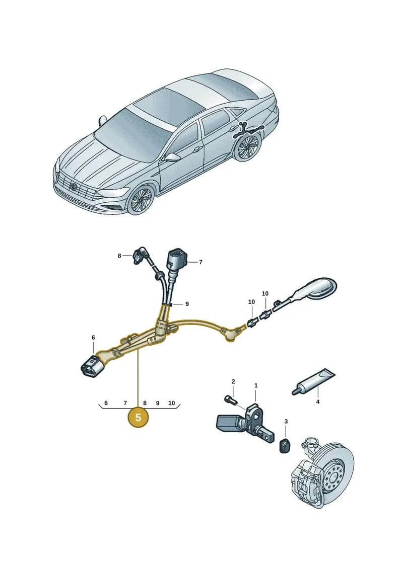 5G0927902AM — Volkswagen Jetta 1.4 (2017-2024) diagram 431927006, position 5