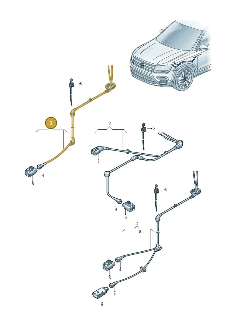 5G0927902AQ — Volkswagen Taos 1.4 (2020-2024) diagram 2gm927001, position 1