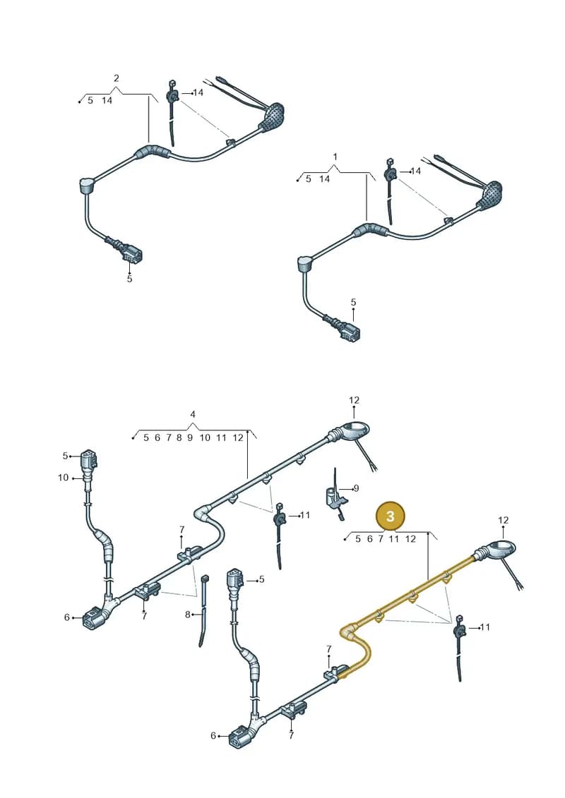 5G0927902AT — Volkswagen T-Roc (2017-2025) diagram 813927010, position 3