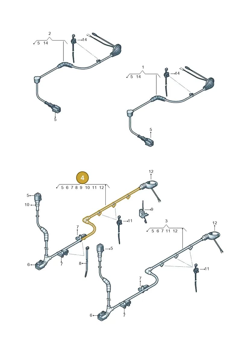 5G0927902N — Volkswagen T-Roc (2017-2025) diagram 813927010, position 4