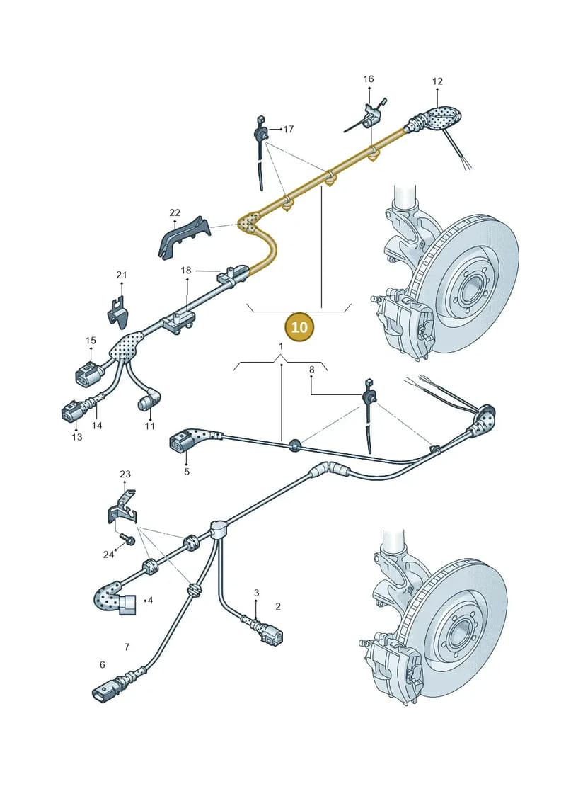 5G0927902T — Audi Q2 (2016-2025) diagram 803927100, position 10