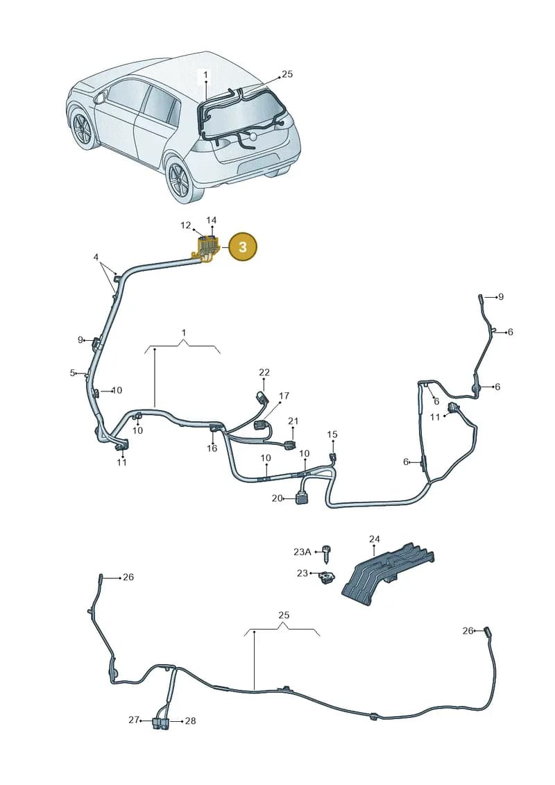 5G0937545 — Volkswagen Golf (2015-2019) diagram 746972850, position 3
