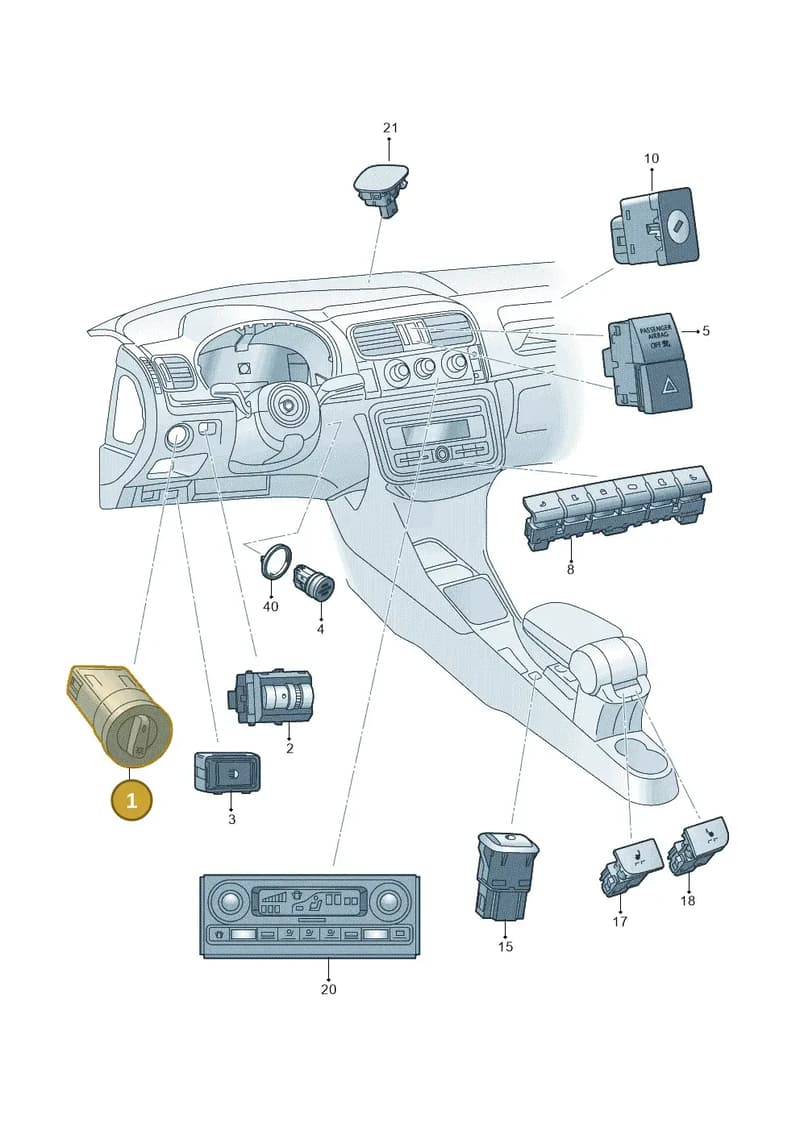 5G0941431AGWZU — SEAT Toledo (2015-2019) diagram 742941500, position 1