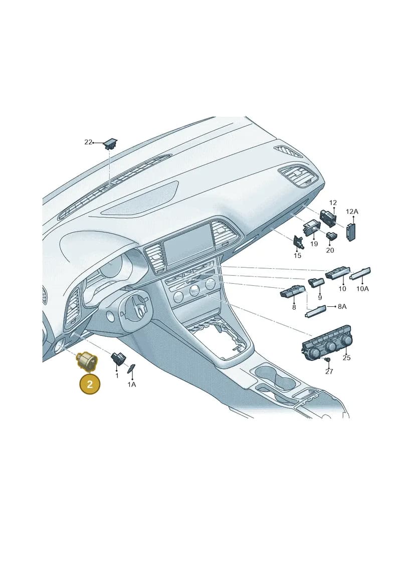 5G0941431AGWZU — SEAT Leon ST (2012-) diagram 754941500, position 2