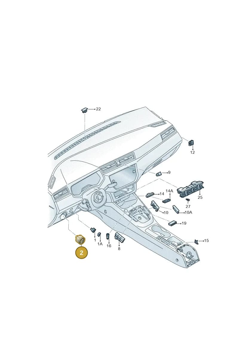 5G0941431AGWZU — SEAT Arona (2017-) diagram 835941500, position 2