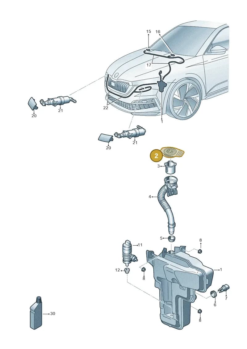 5G0955455 — Skoda Enyaq (2020-2021) diagram 584955010, position 2