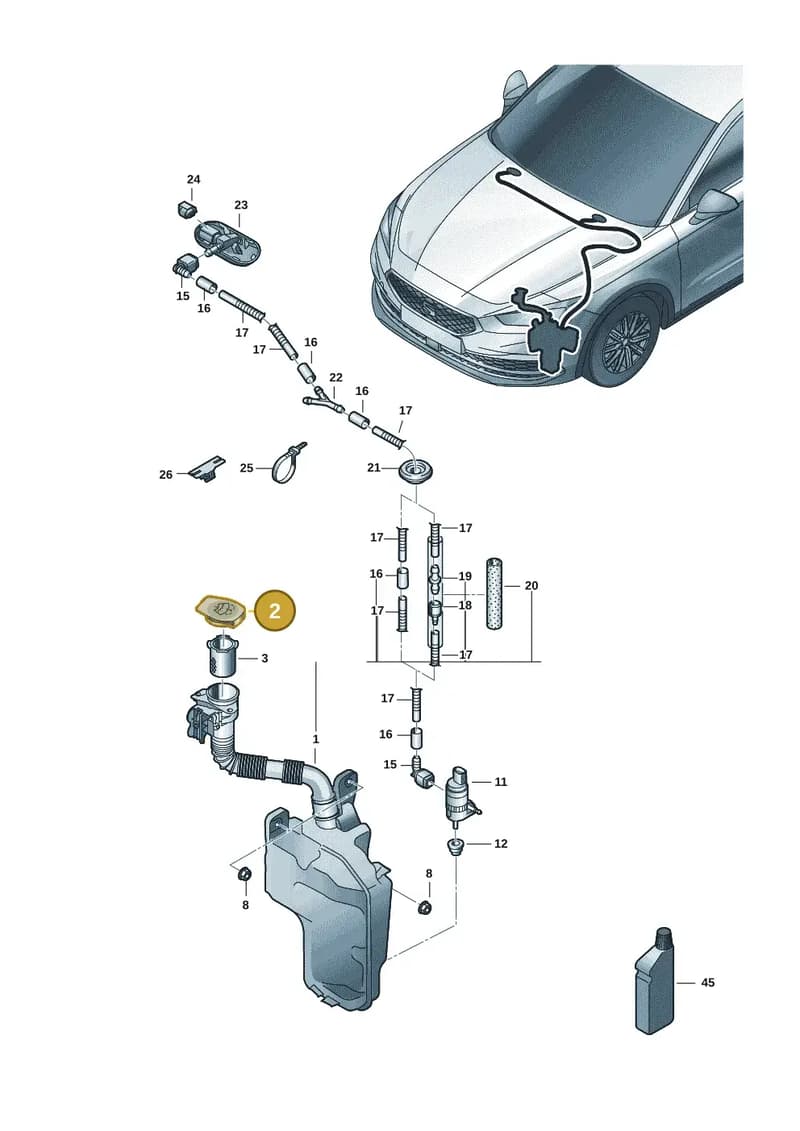 5G0955455 — SEAT CUPRA Formentor (2020-) diagram 5fn955010, position 2