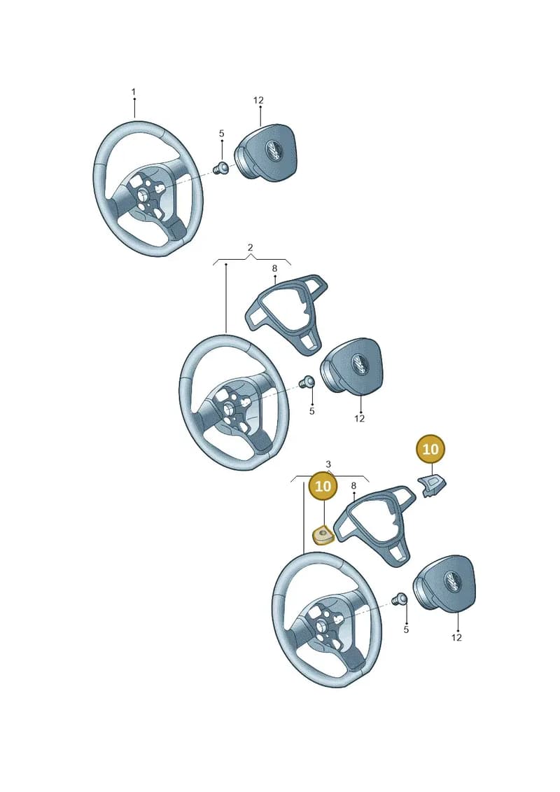 5G0959442RICX — Volkswagen New Lavida (2018-2023) diagram 876419210, position 10