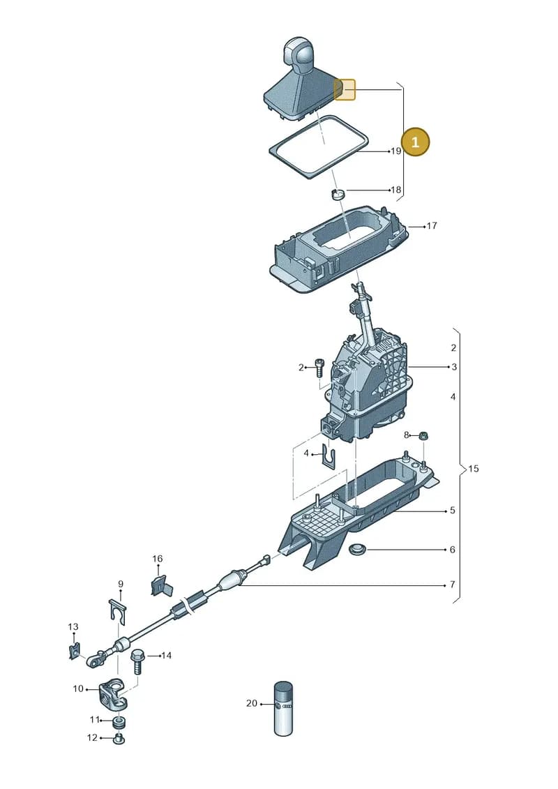 5G1713203AAMNQ — Volkswagen Golf (2016-2020) diagram 827713100, position 1