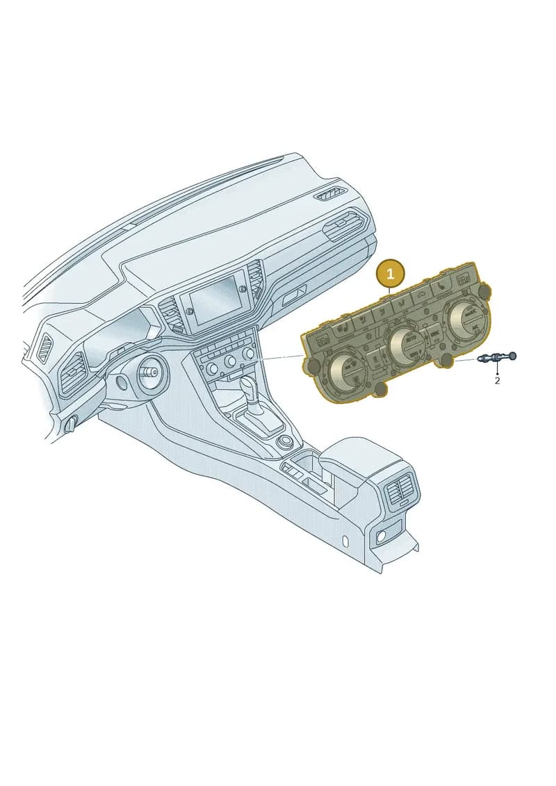 5G1907044ALWZU — Volkswagen T-Roc (2017-2025) diagram 813941560, position 1