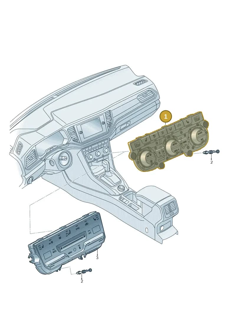 5G1907044BAWZU — Volkswagen T-Roc Cabriolet (2019-2025) diagram 813941550, position 1