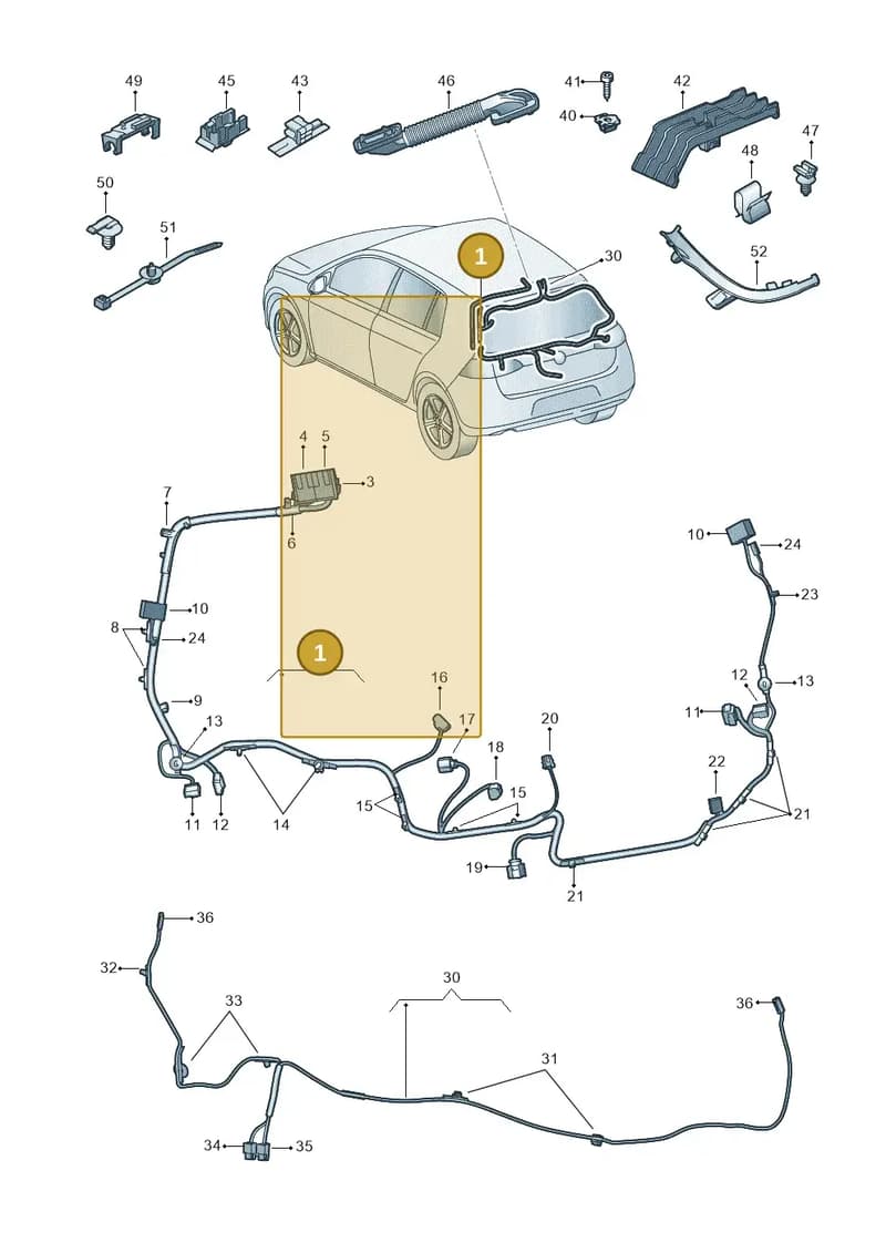 5G1971147JT — Volkswagen Golf (2016-2020) diagram 827972860, position 1