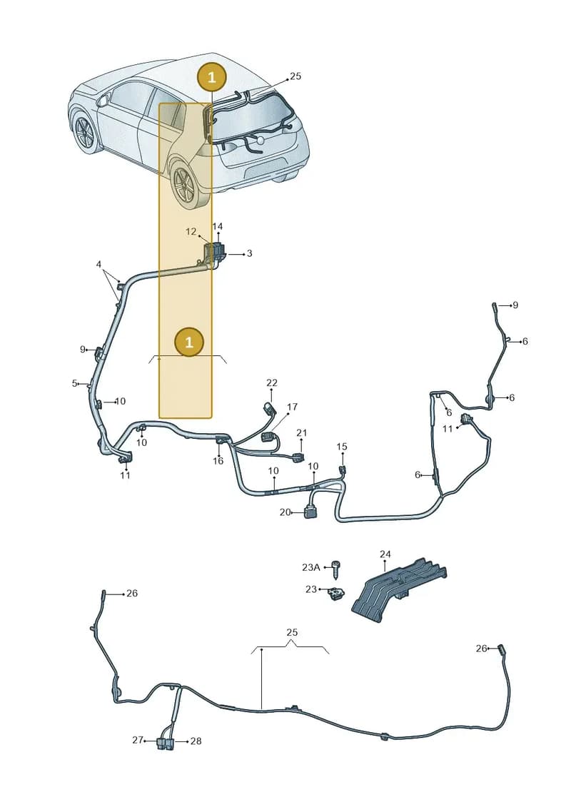 5G1971147KA — Volkswagen Golf (2015-2019) diagram 746972850, position 1