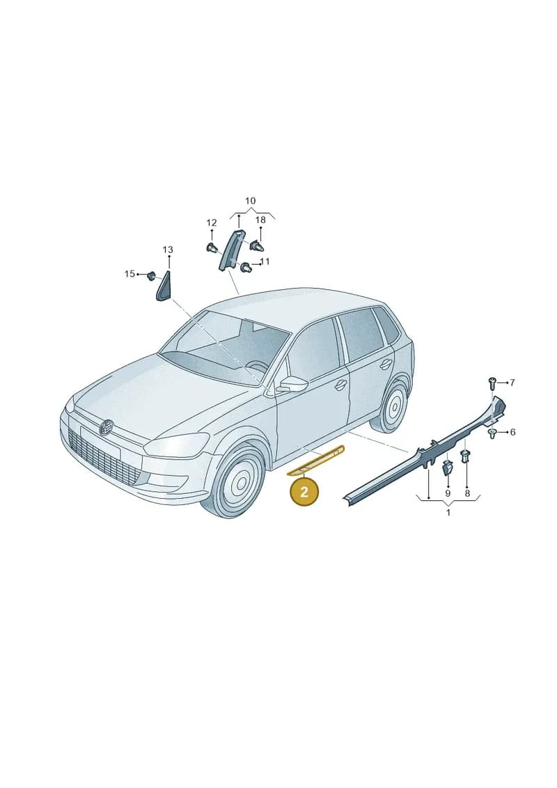 5G3853537GTW7 — Volkswagen Polo 1.4 BlueMotion (2014-2017) diagram 794853010, position 2