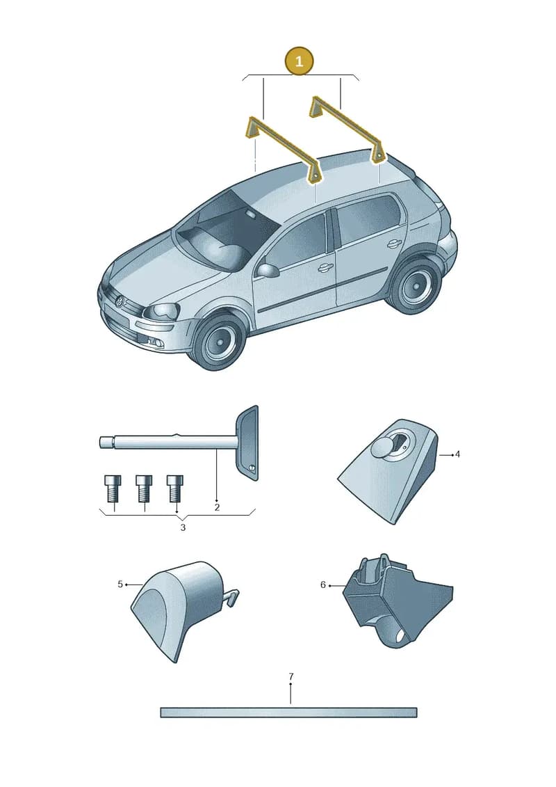 5G4071126 — Volkswagen Golf (2015-2019) diagram 474071300, position 1