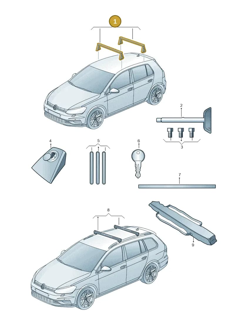 5G4071126 — Volkswagen Golf (2016-2020) diagram 827071300, position 1
