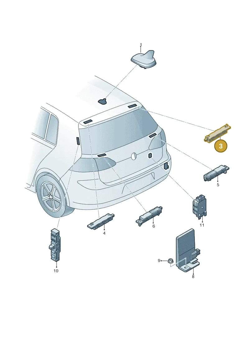 5G6035577G — Volkswagen e-Golf (2014-2021) diagram 746035100, position 3