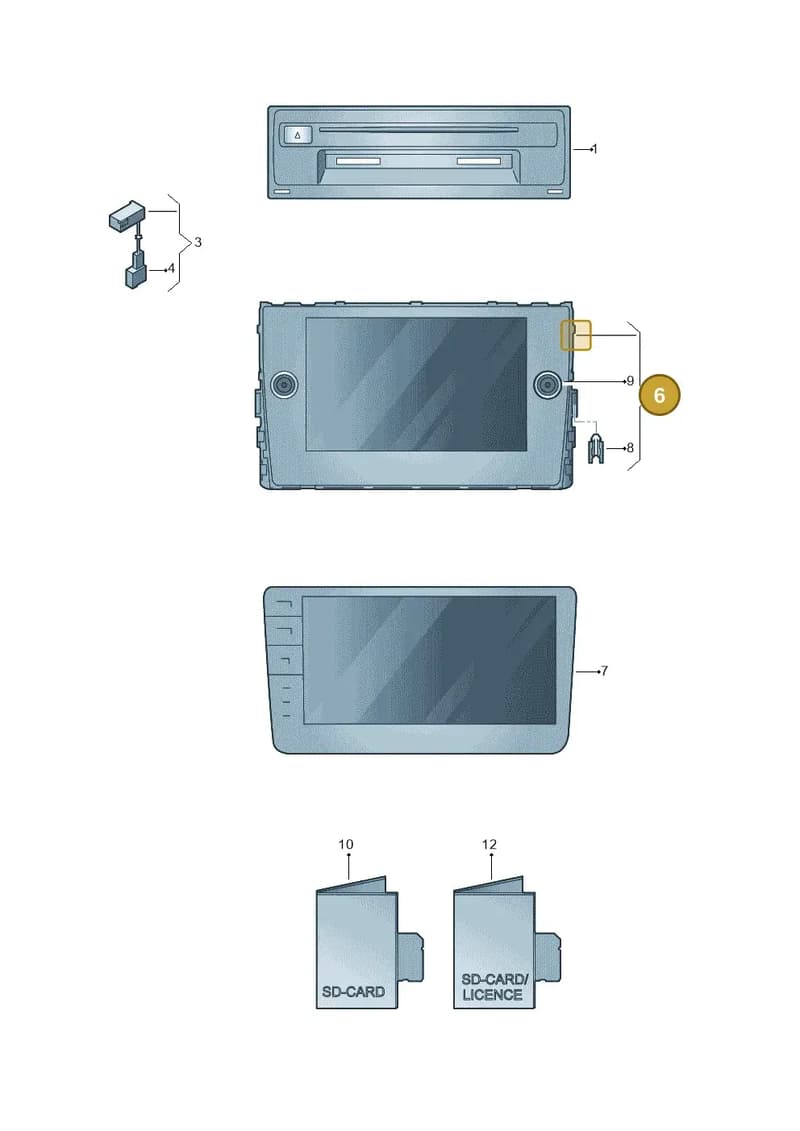 5G6919605G — Volkswagen Polo (2017-2025) diagram 827035030, position 6