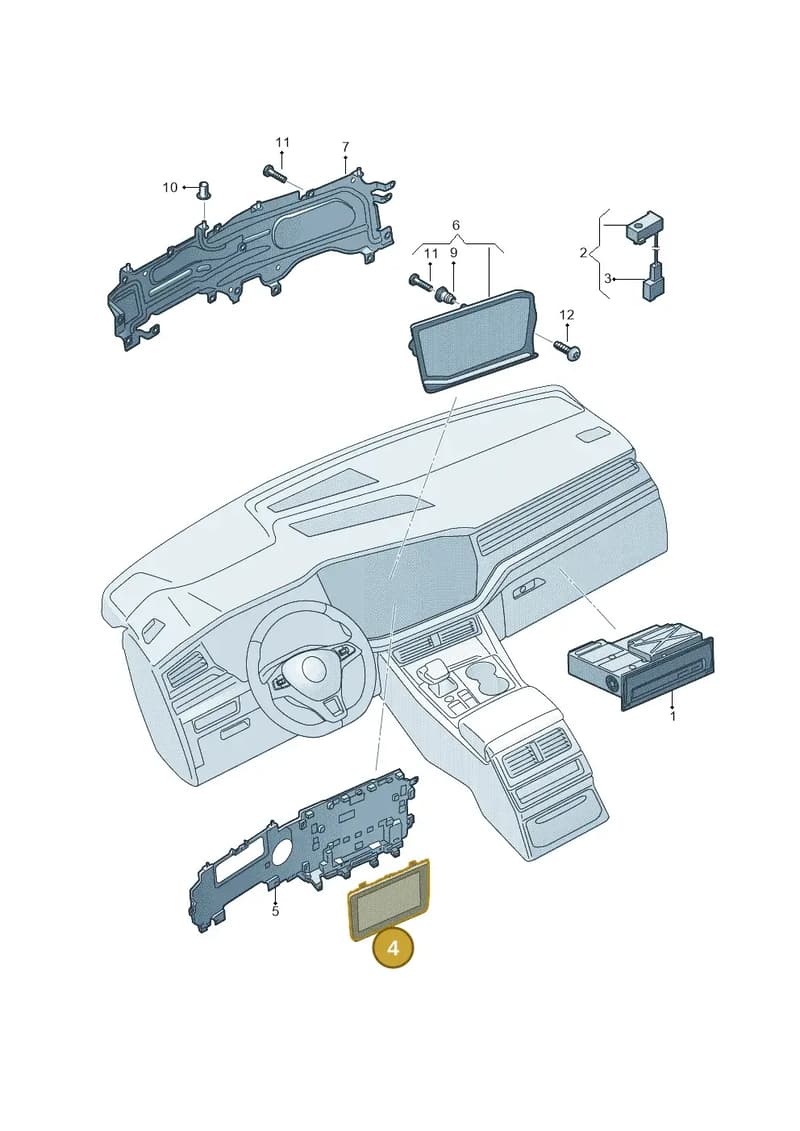 5G6919606A — Volkswagen Touareg (2017-2025) diagram 439035000, position 4