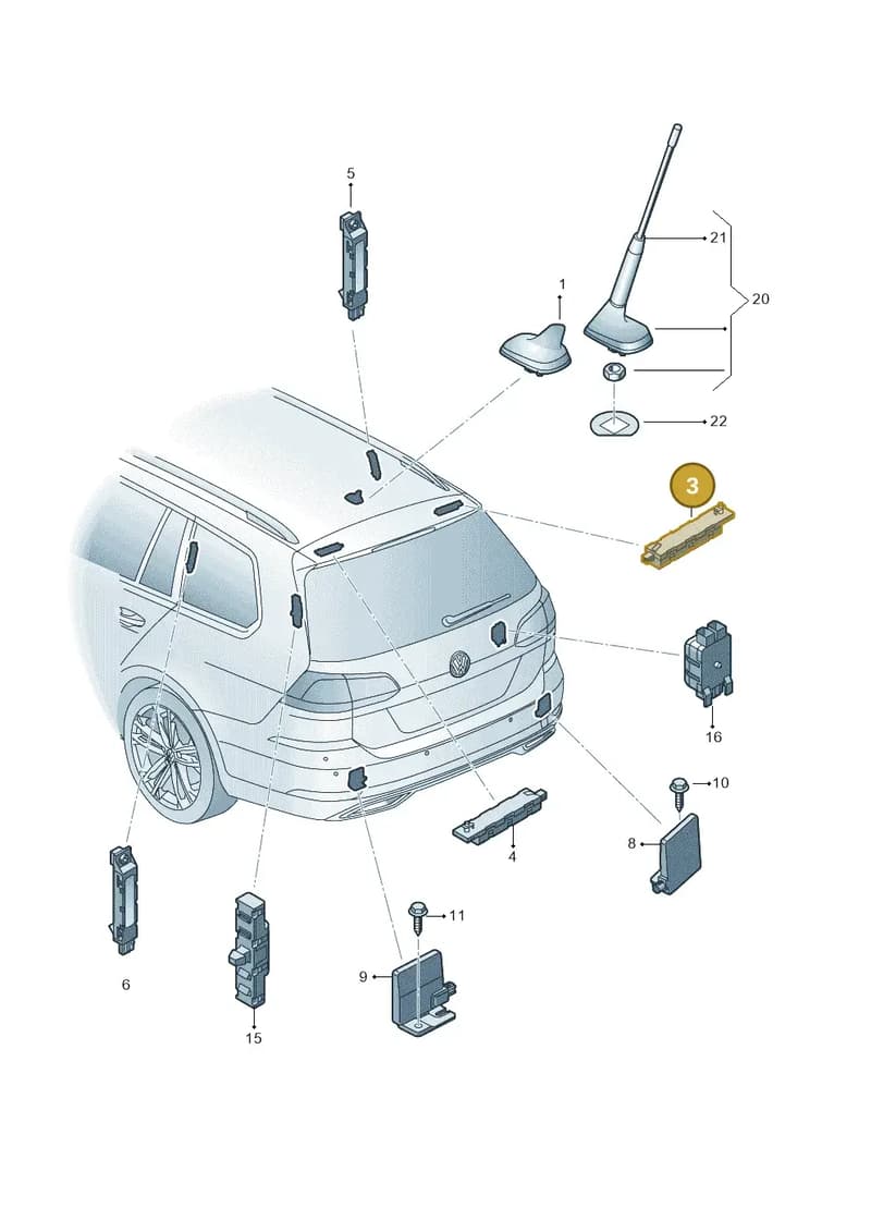 5G9035577G — Volkswagen Golf (2016-2020) diagram 827035250, position 3