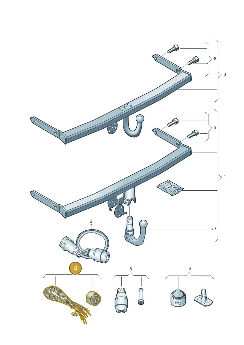 5G9055202A — Volkswagen Golf Estate (2013-2017) diagram 475071100, position 4