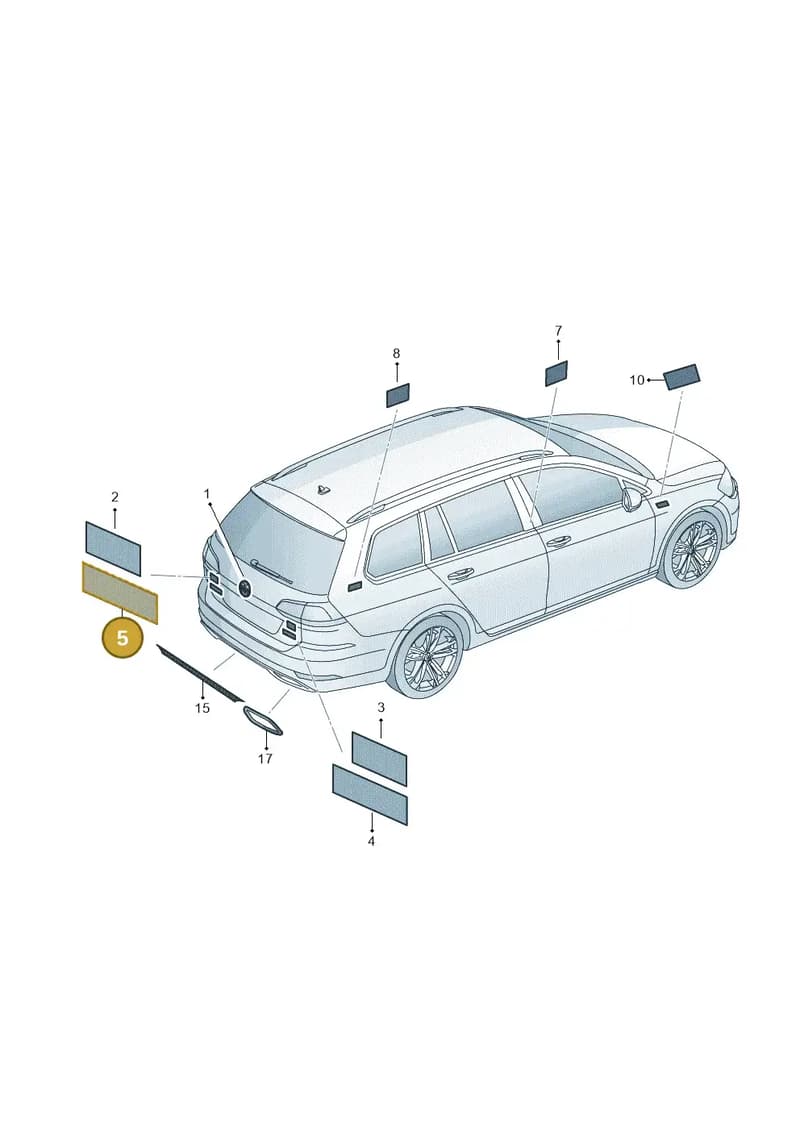 5G9853675JLFG — Volkswagen Golf (2016-2020) diagram 827853900, position 5