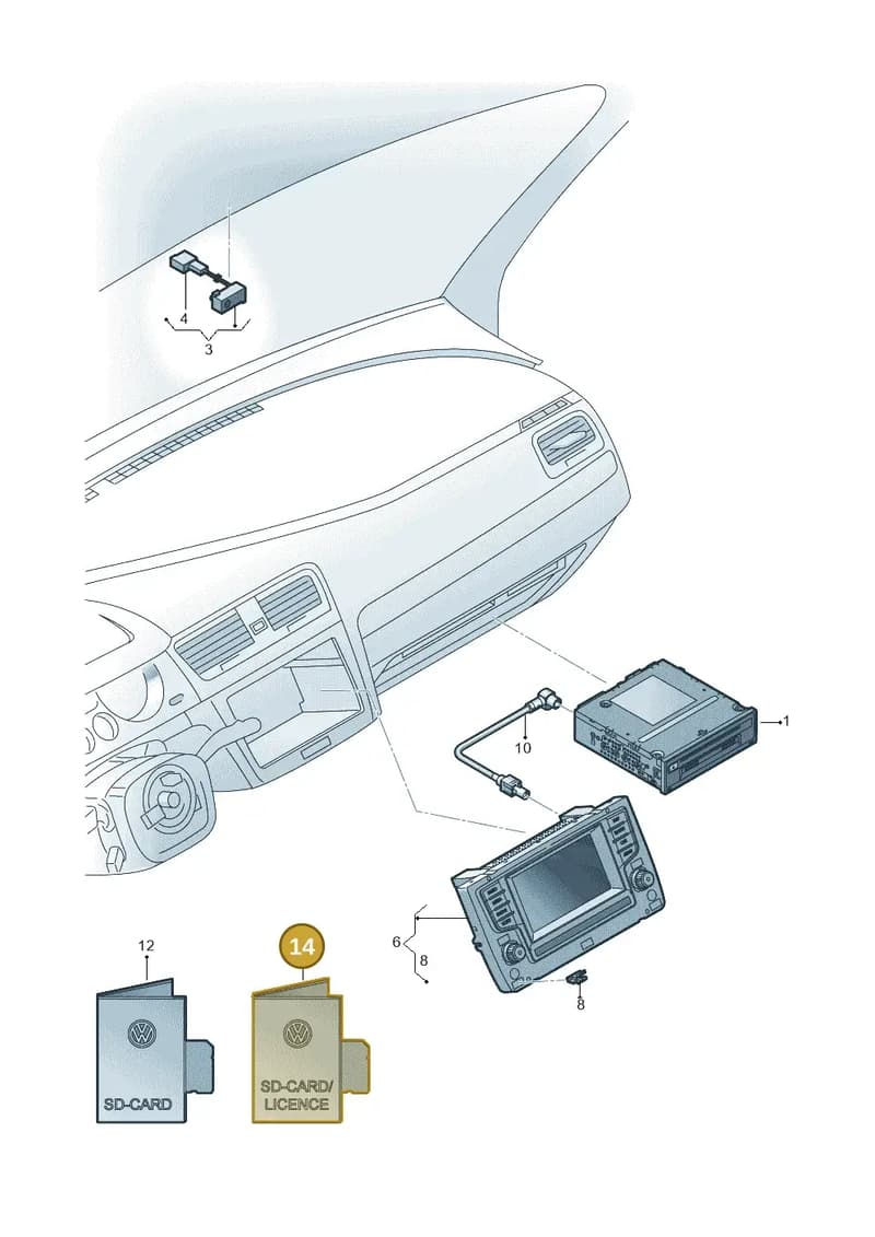 5G9919866J — Volkswagen Golf Estate (2013-2017) diagram 746035030, position 14