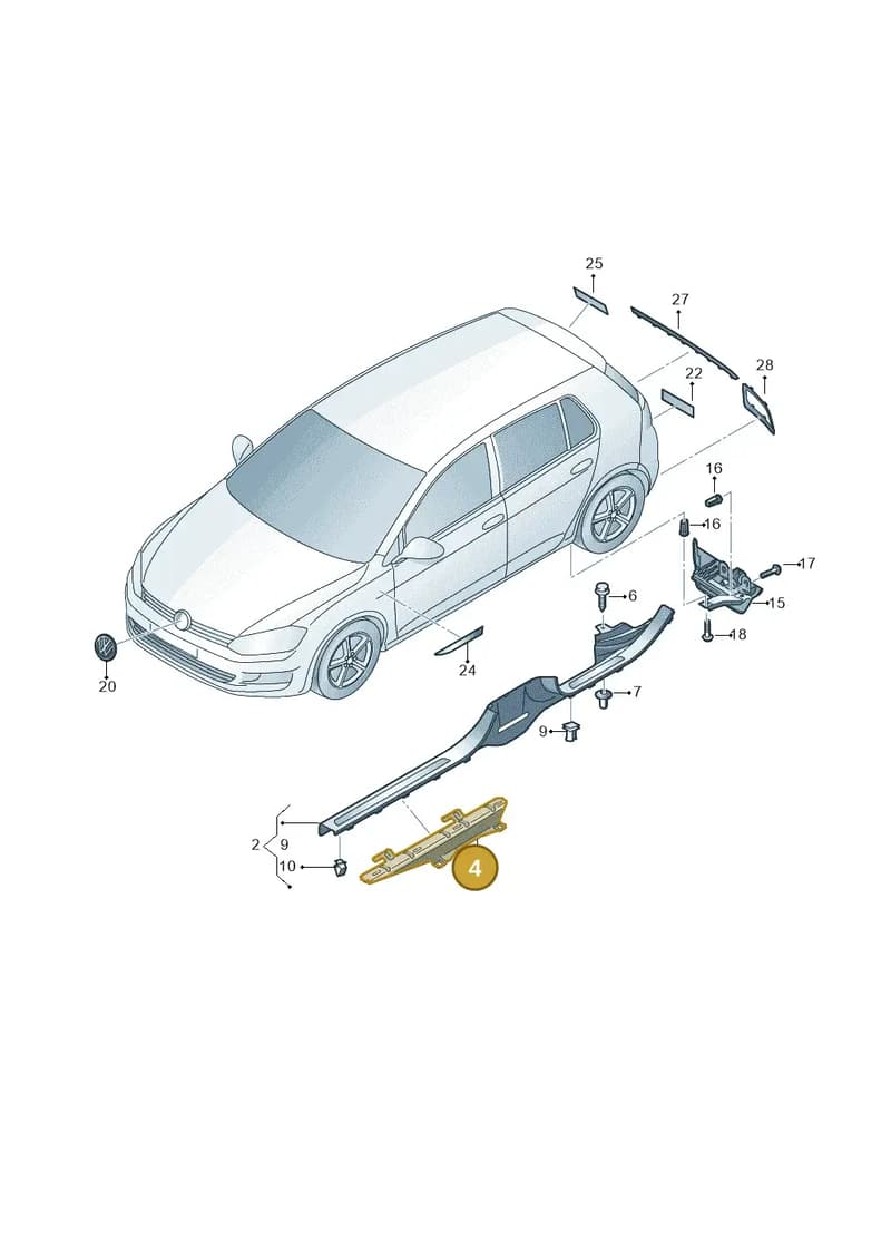 5GE858908A — Volkswagen e-Golf (2014-2021) diagram 774853300, position 4