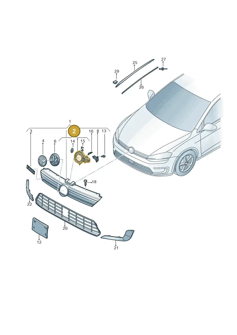 5GE898700A — Volkswagen e-Golf (2014-2021) diagram 774853000, position 2