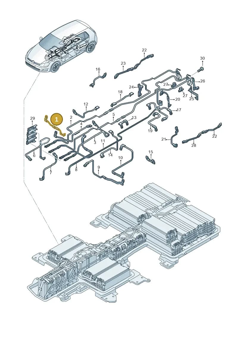 5GE915153GE — Volkswagen e-Golf (2014-2021) diagram 774915700, position 1