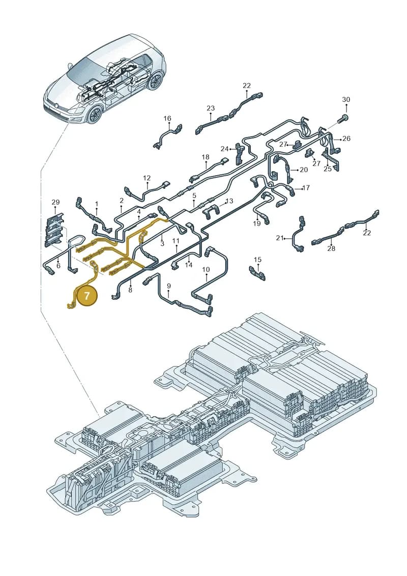 5GE915153GG — Volkswagen e-Golf (2014-2021) diagram 774915700, position 7
