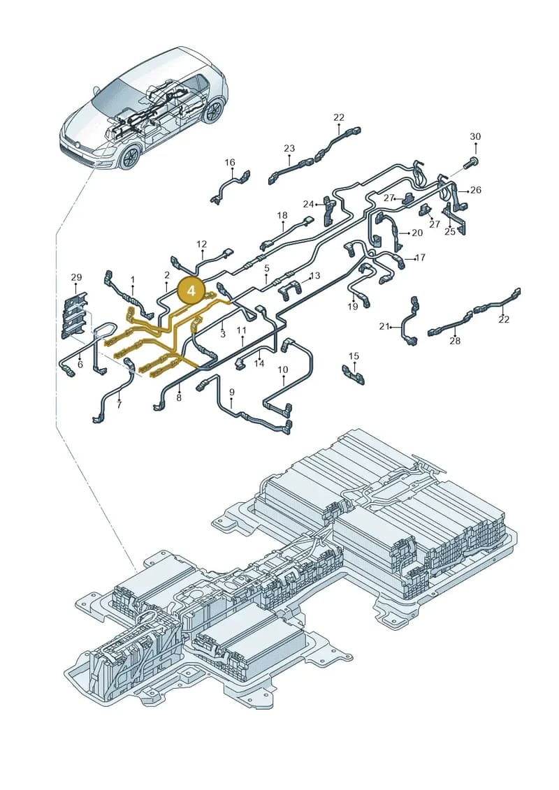5GE915153GN — Volkswagen e-Golf (2014-2021) diagram 774915700, position 4