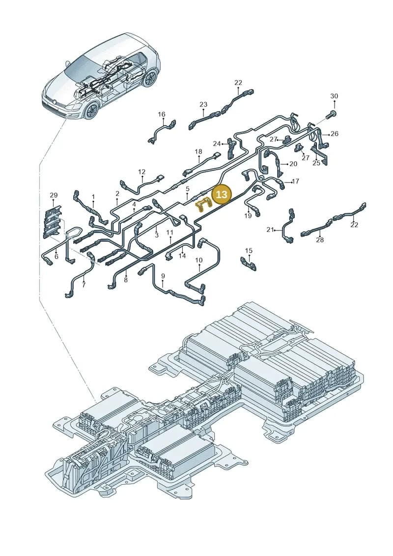 5GE915153GQ — Volkswagen e-Golf (2014-2021) diagram 774915700, position 13
