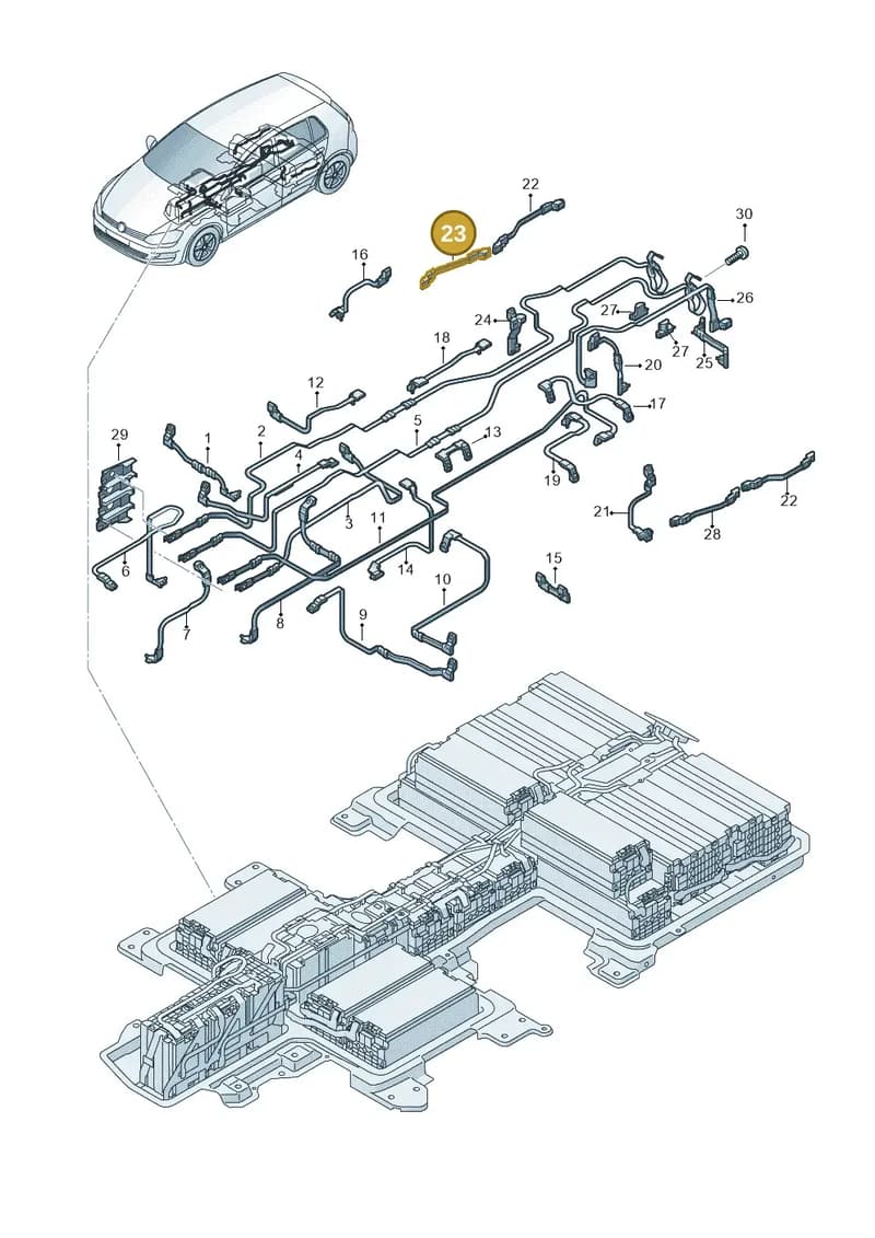 5GE915153HC — Volkswagen e-Golf (2014-2021) diagram 774915700, position 23