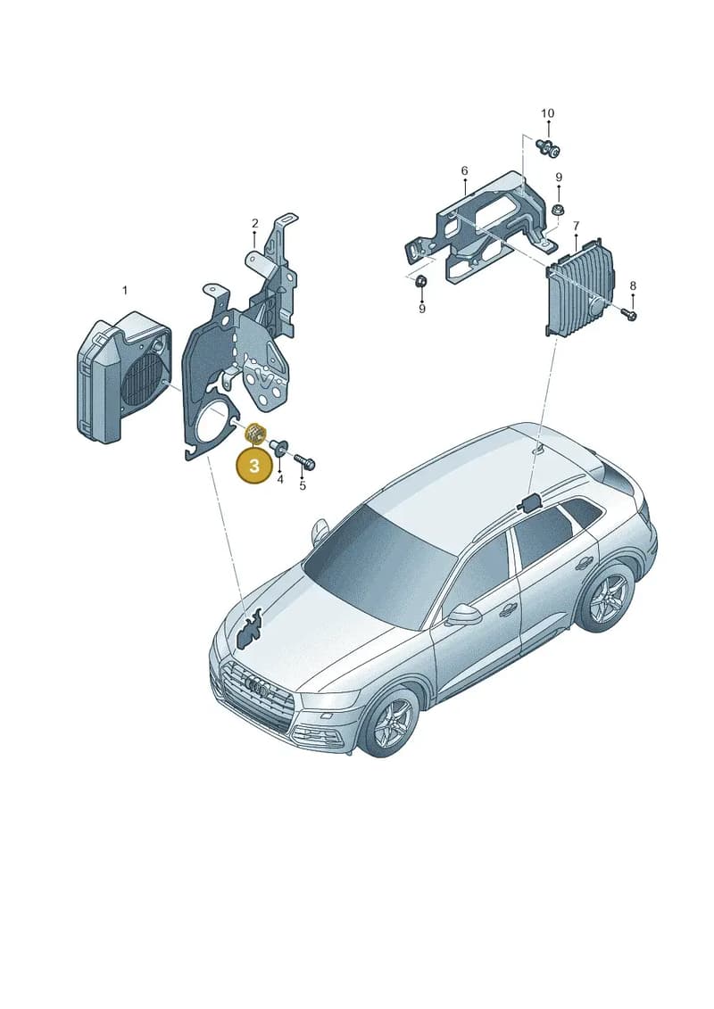5GE955754 — Audi Q5 (2016-2025) diagram 896035026, position 3