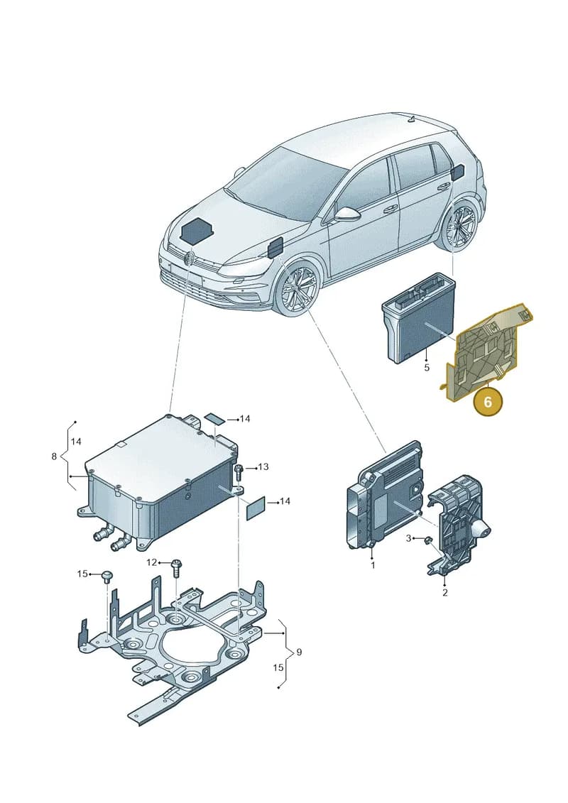 5GE971280A — Volkswagen e-Golf (2014-2021) diagram 774906240, position 6