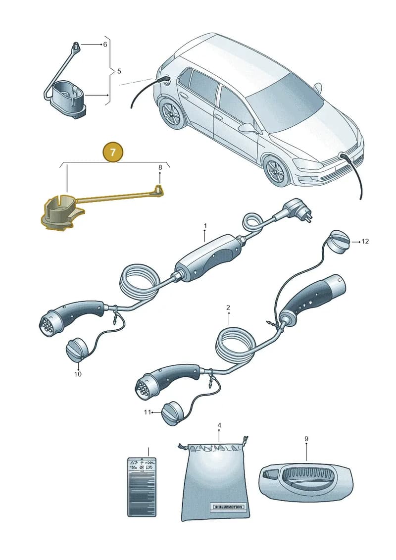 5GE971393A — Volkswagen e-Golf (2014-2021) diagram 774971200, position 7