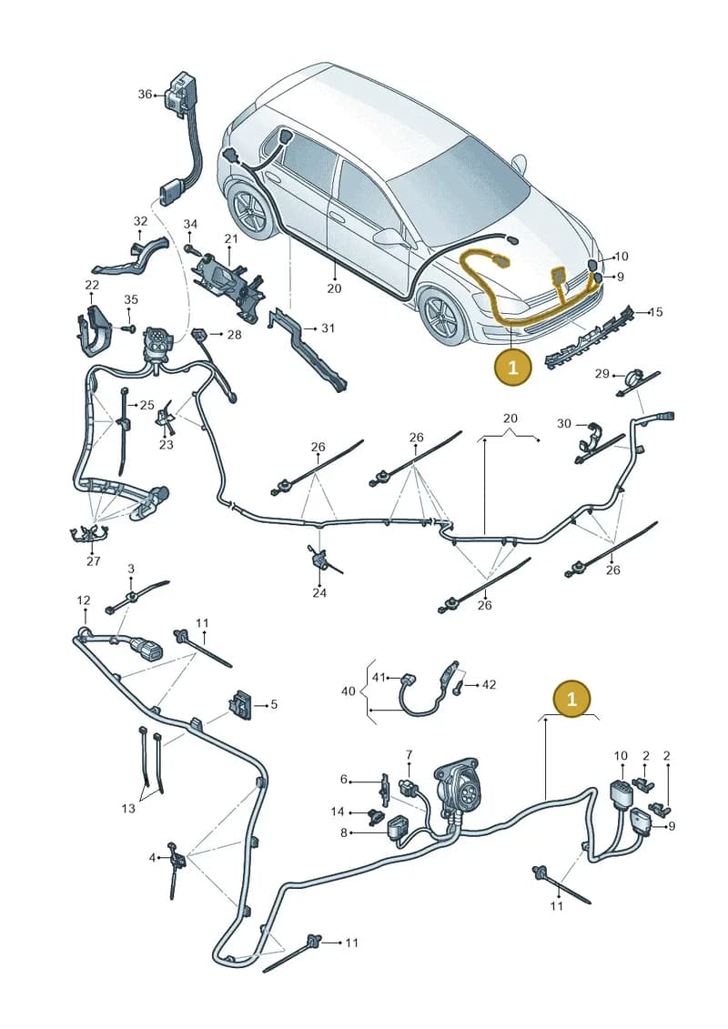 5GE971509S — Volkswagen e-Golf (2014-2021) diagram 774971080, position 1